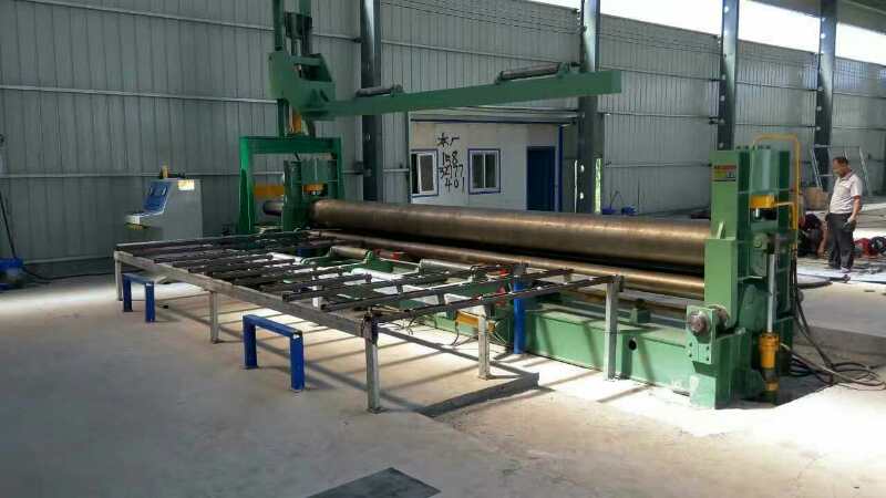 Tank car rolling machine
